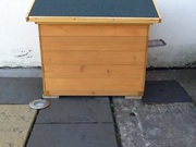 Cat Kennel with Cat flap for sale.